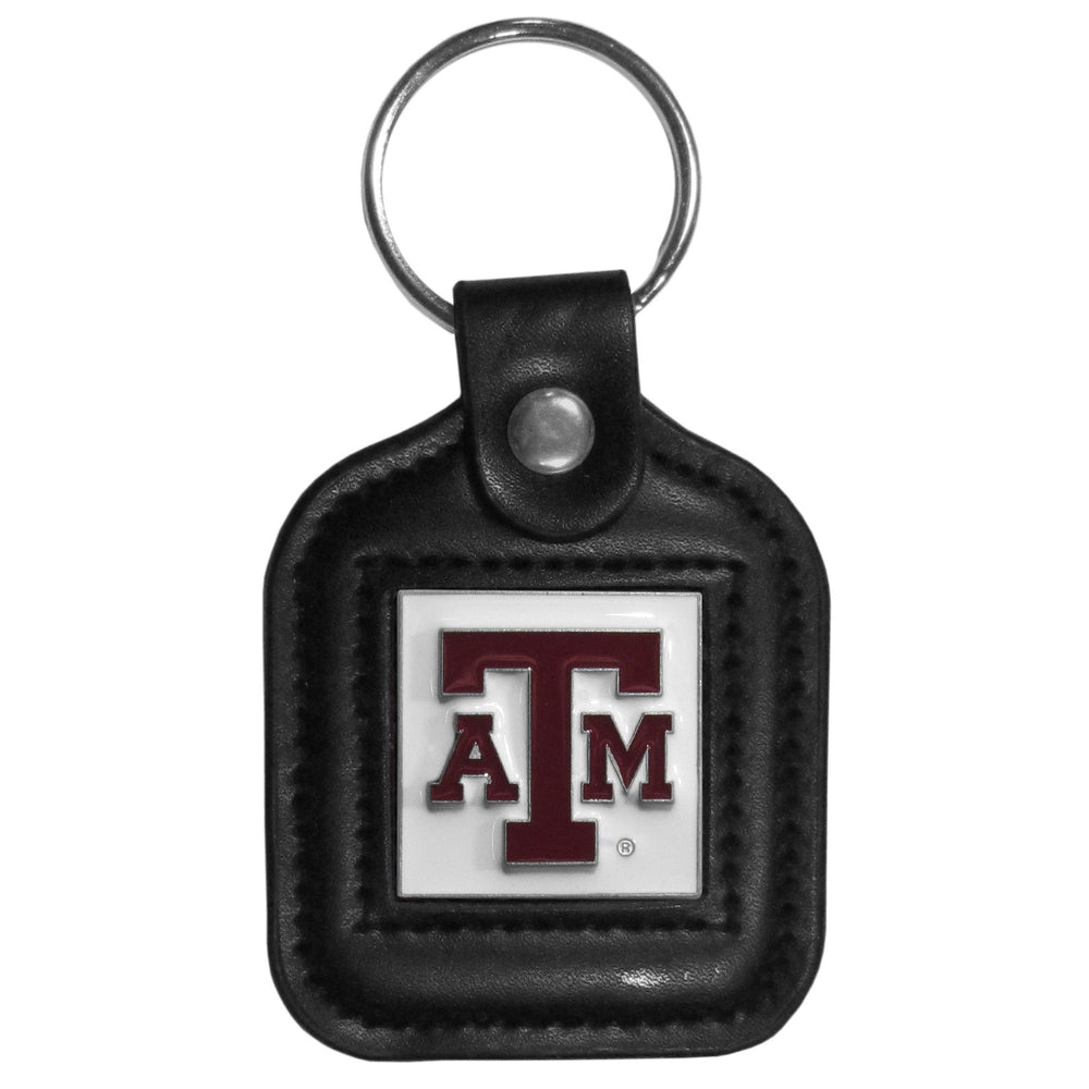 Texas A & M Aggies Square Leatherette Key Chain