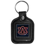 Auburn Tigers Square Leatherette Key Chain