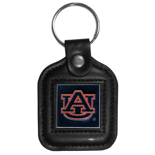 Auburn Tigers Square Leatherette Key Chain - Auburn Tigers - Flyclothing LLC