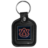 Auburn Tigers Square Leatherette Key Chain