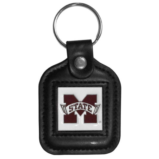Mississippi St. Bulldogs Square Leatherette Key Chain - Mississippi St. Bulldogs - Flyclothing LLC