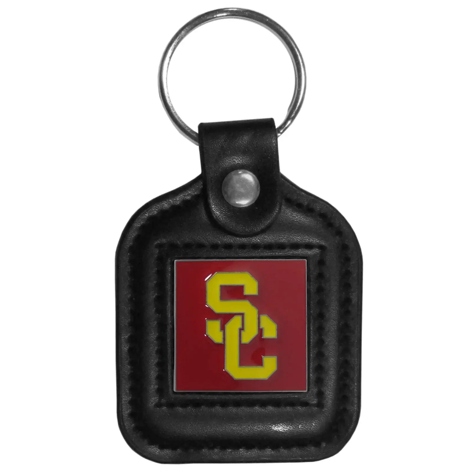 USC Trojans Square Leatherette Key Chain - USC Trojans - Flyclothing LLC
