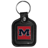 Mississippi Rebels Square Leatherette Key Chain