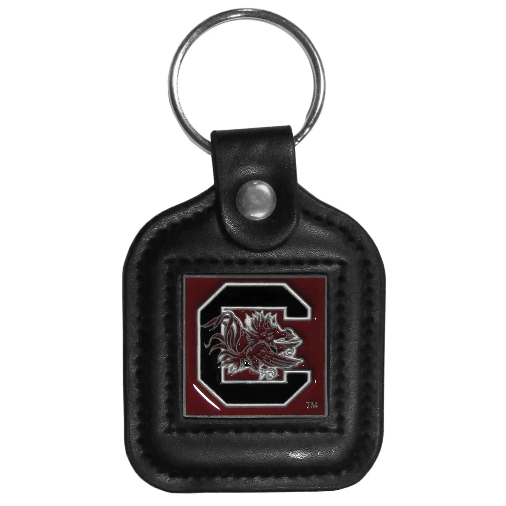 S. Carolina Gamecocks Square Leatherette Key Chain - S. Carolina Gamecocks - Flyclothing LLC