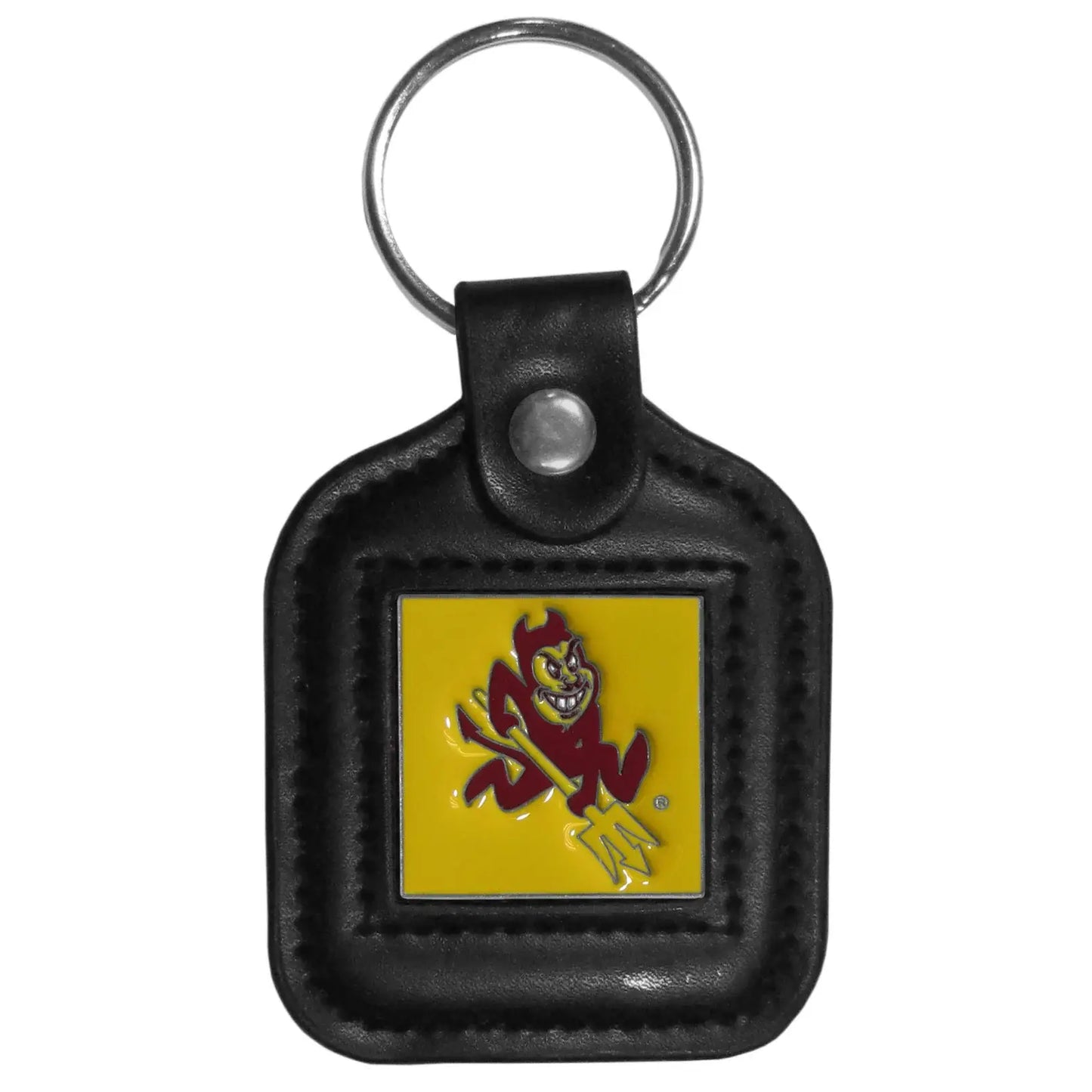 Arizona St. Sun Devils Square Leatherette Key Chain - Arizona St. Sun Devils - Flyclothing LLC