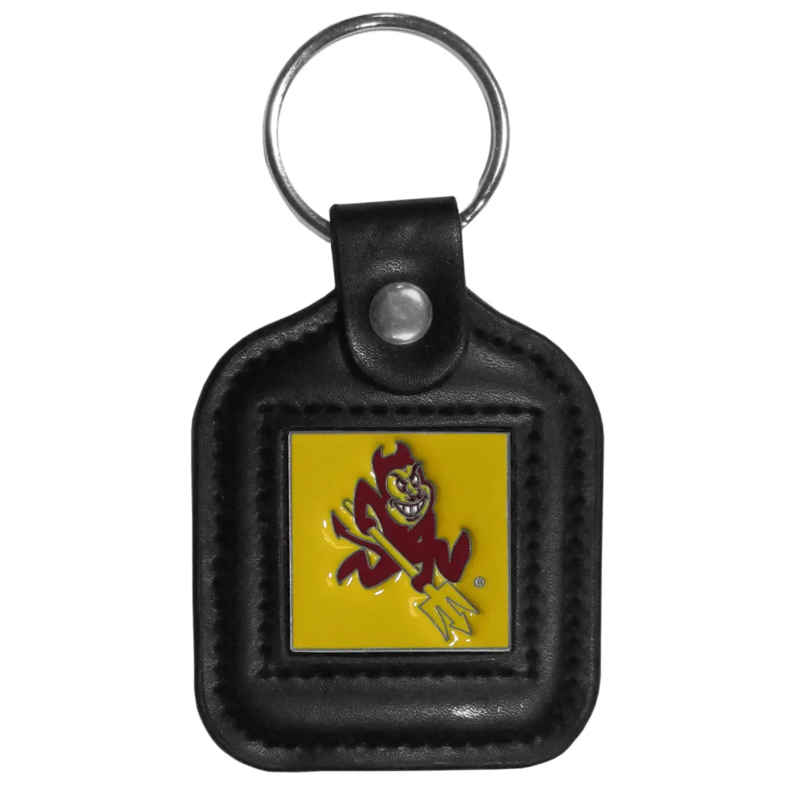Arizona St. Sun Devils Square Leatherette Key Chain - Arizona St. Sun Devils - Flyclothing LLC