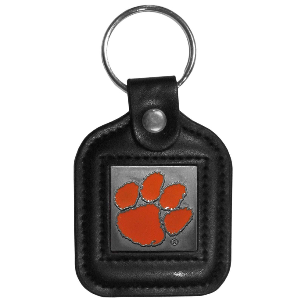 Clemson Tigers Square Leatherette Key Chain - Clemson Tigers - Flyclothing LLC