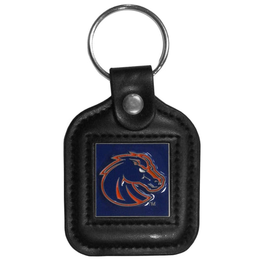 Boise St. Broncos Square Leatherette Key Chain - Boise St. Broncos - Flyclothing LLC