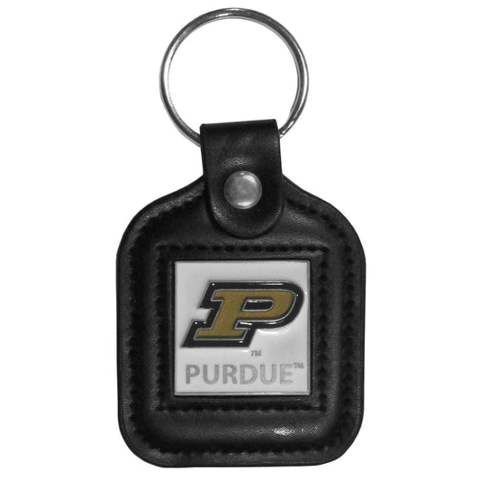 Purdue Boilermakers Square Leatherette Key Chain - Purdue Boilermakers - Flyclothing LLC