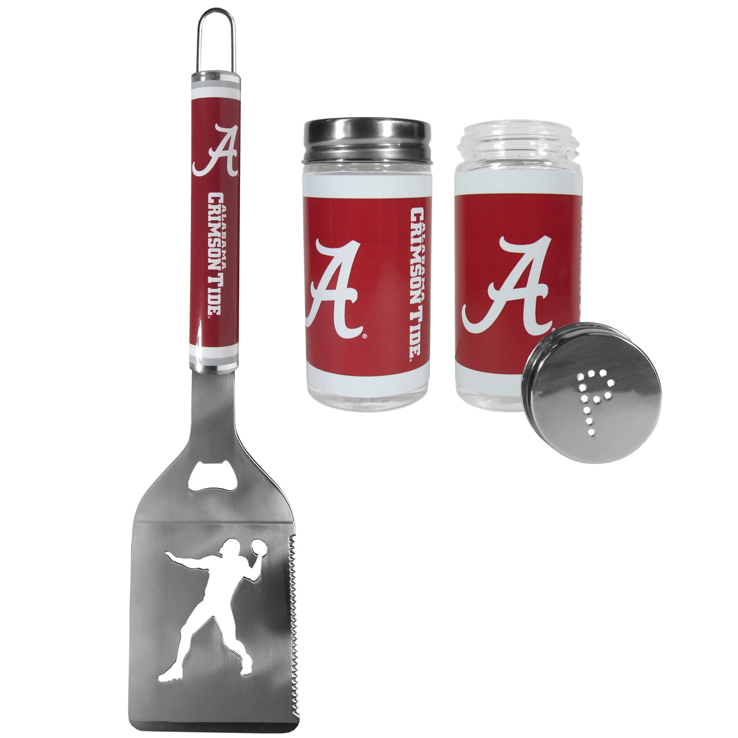 Alabama Crimson Tide Steel Logo Spatula w/Shakers