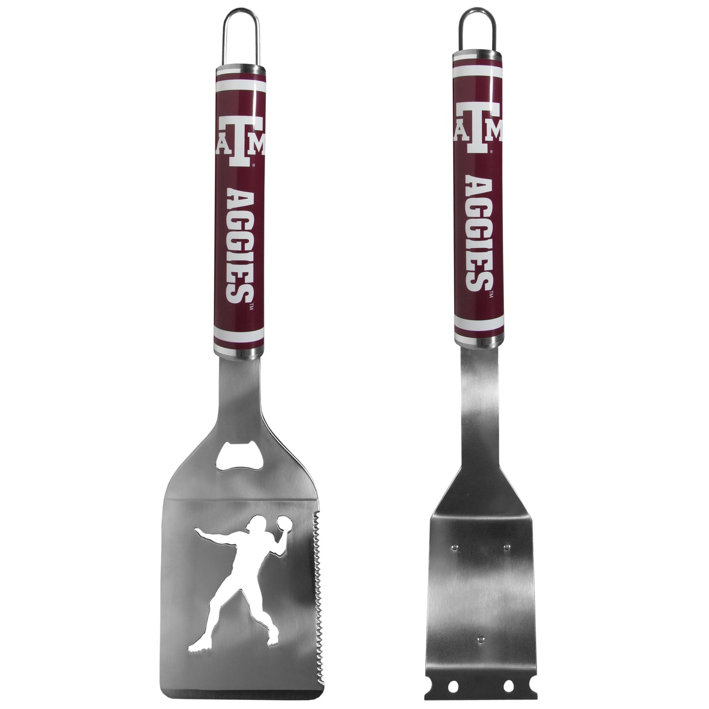 Texas A & M Aggies Logo Grill Brush/Scraper and Spatula