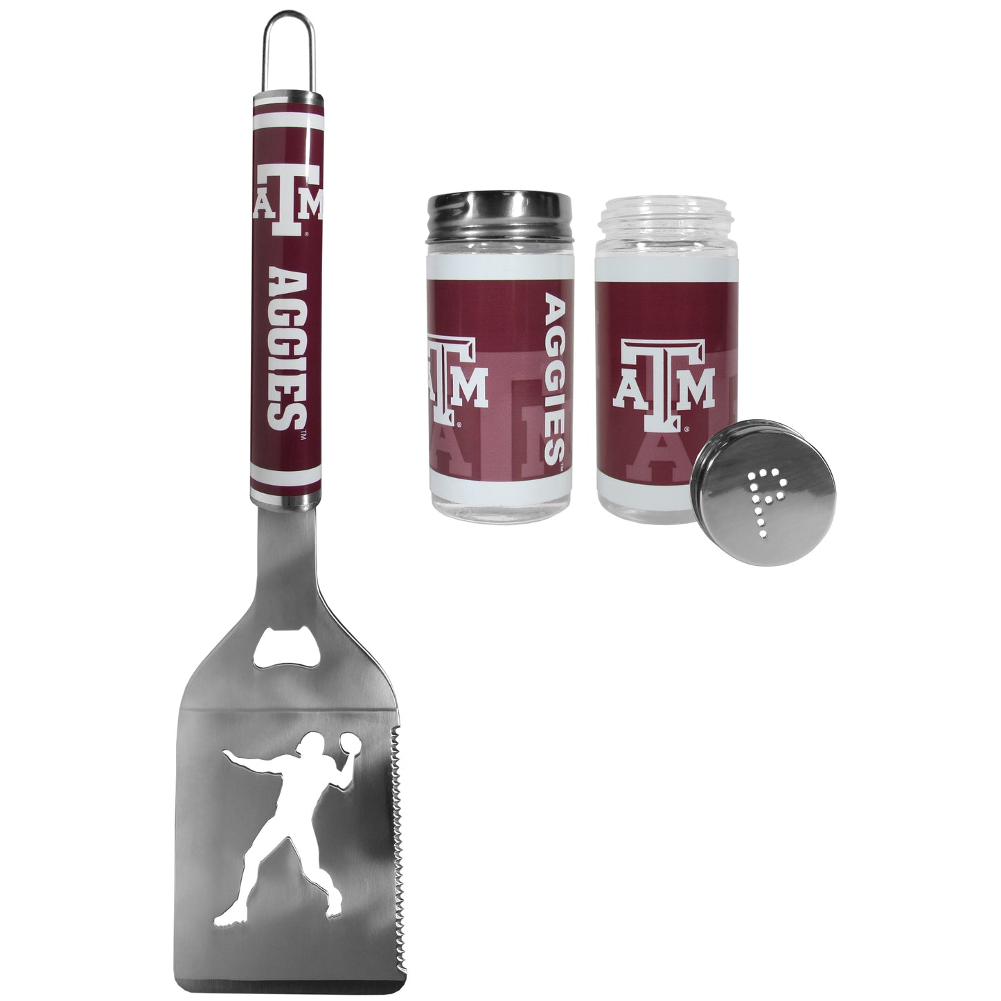 Texas A & M Aggies Steel Logo Spatula w/Shakers