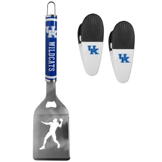Kentucky Wildcats Steel Logo Spatula w/Chip Clips - Kentucky Wildcats - Flyclothing LLC