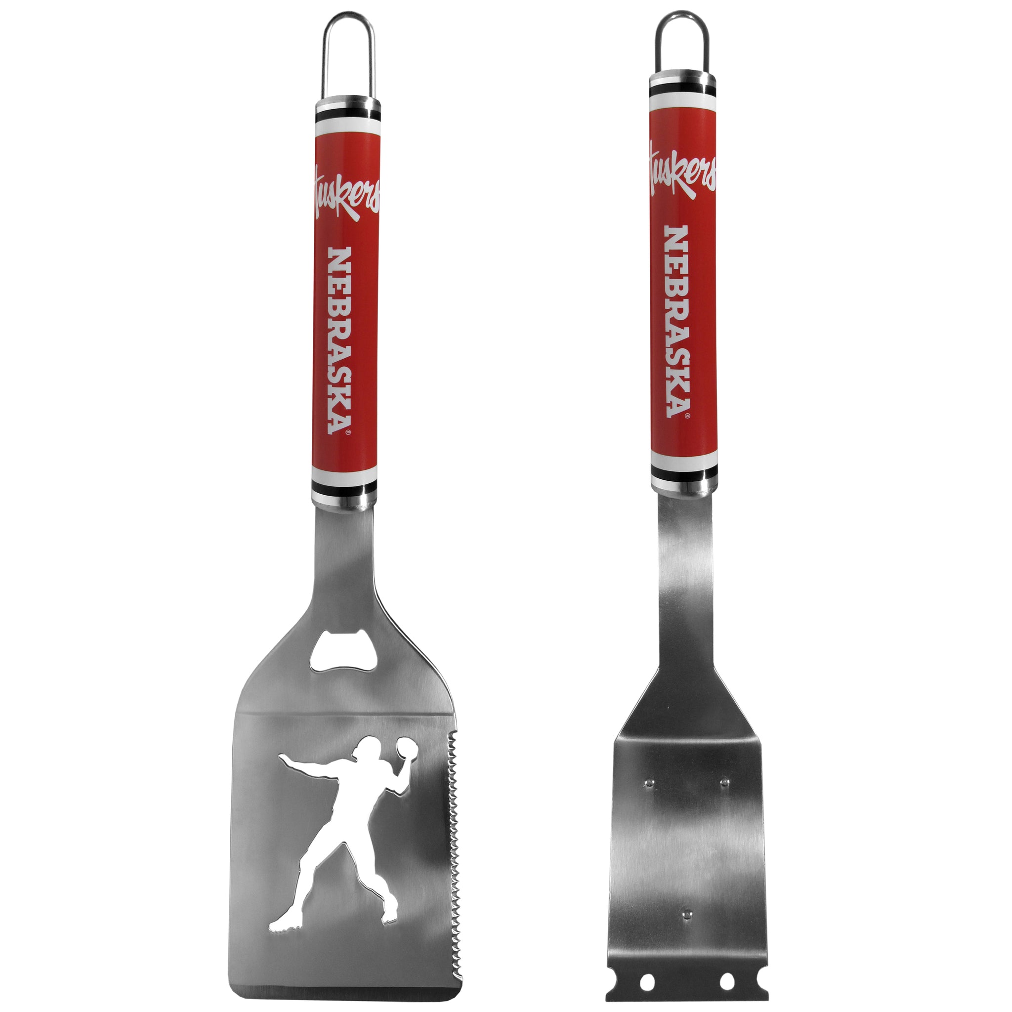 Nebraska Cornhuskers Logo Grill Brush/Scraper and Spatula