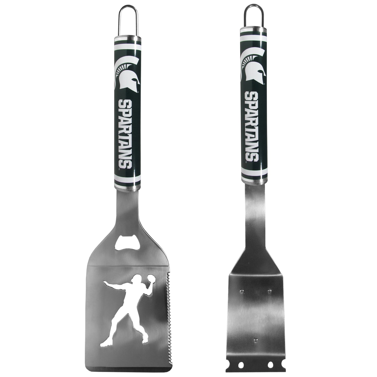 Michigan St. Spartans Logo Grill Brush/Scraper and Spatula