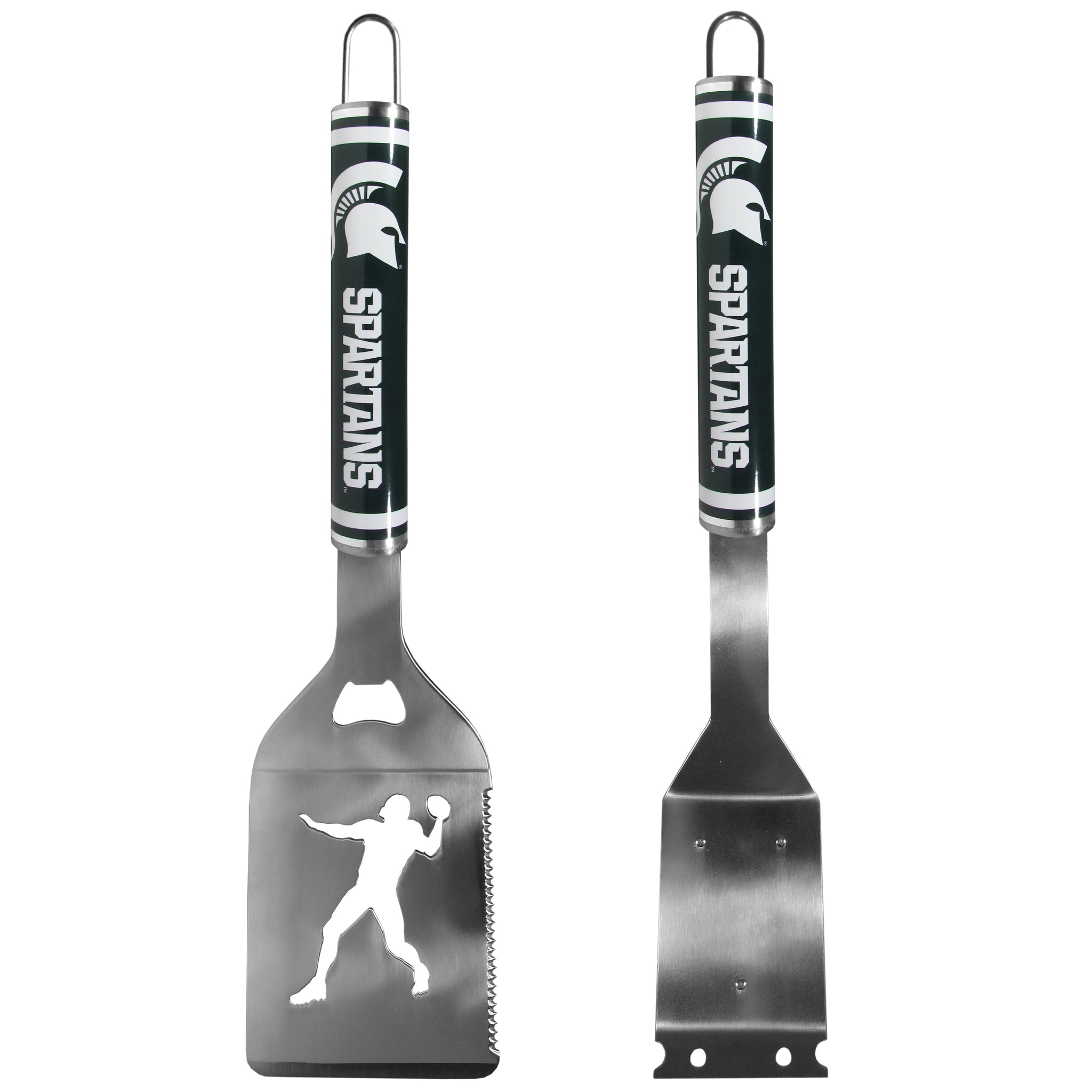 Michigan St. Spartans Logo Grill Brush/Scraper and Spatula