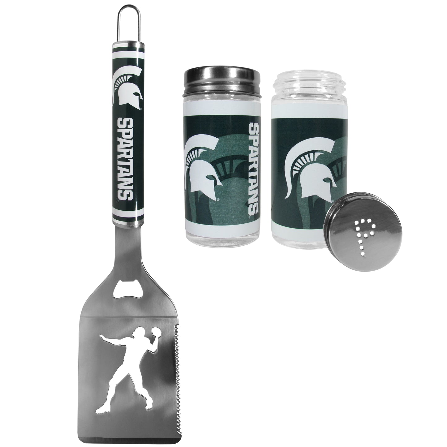 Michigan St. Spartans Steel Logo Spatula w/Shakers