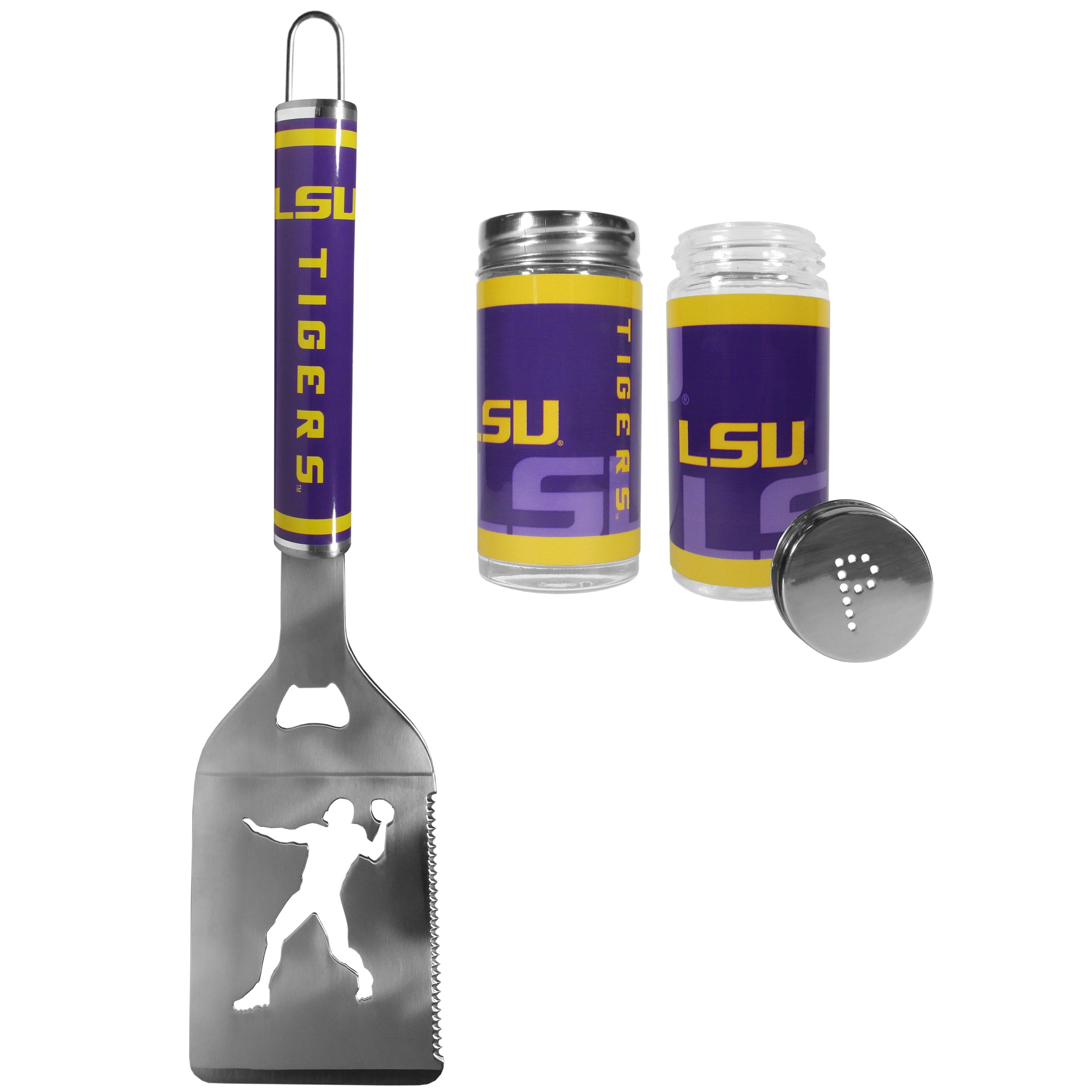 LSU Tigers Steel Logo Spatula w/Shakers