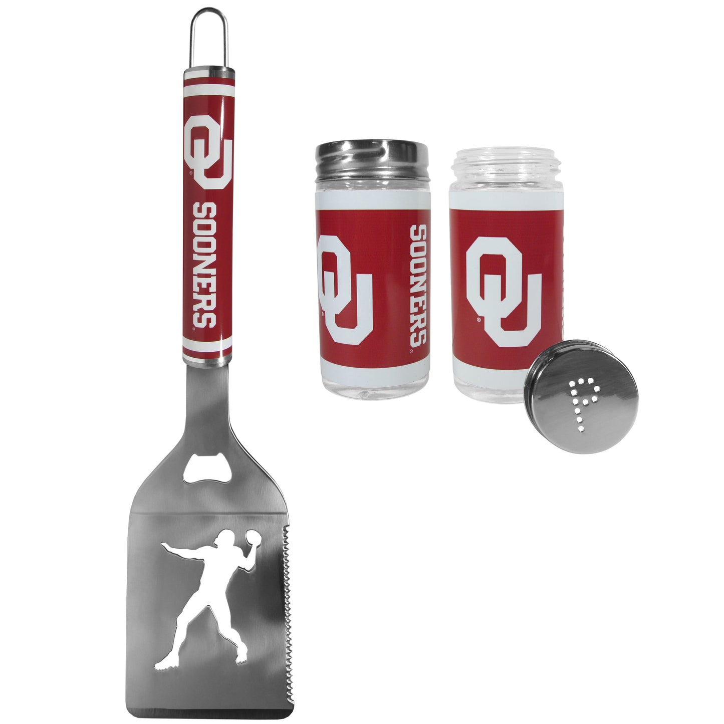 Oklahoma Sooners Steel Logo Spatula w/Shakers