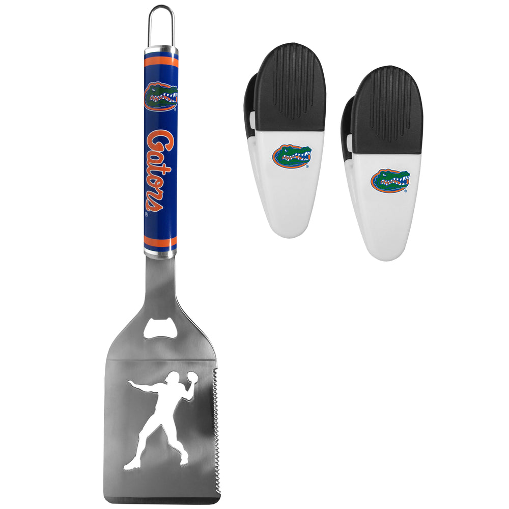 Florida Gators Steel Logo Spatula w/Chip Clips - Florida Gators