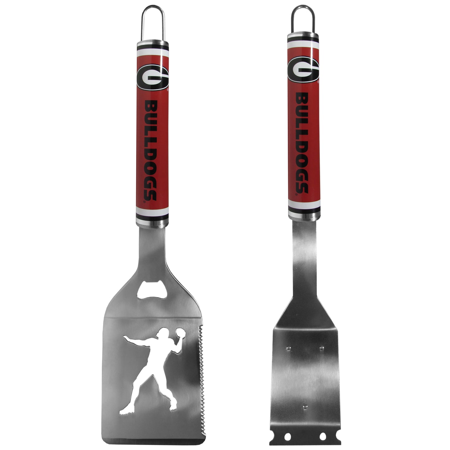 Georgia Bulldogs Logo Grill Brush/Scraper and Spatula