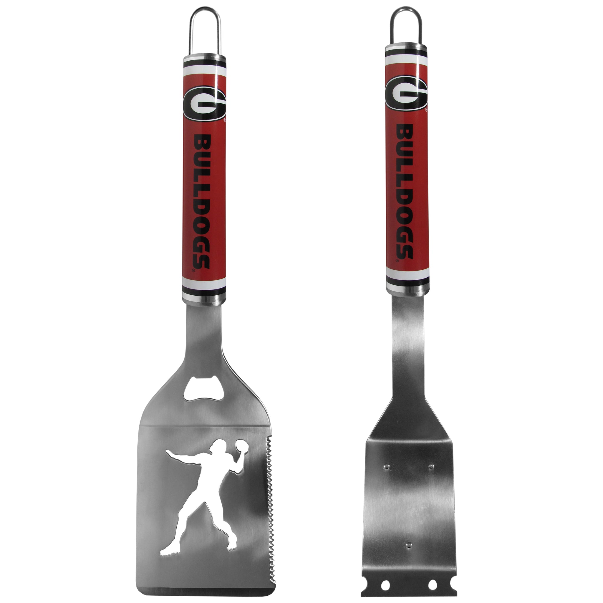 Georgia Bulldogs Logo Grill Brush/Scraper and Spatula