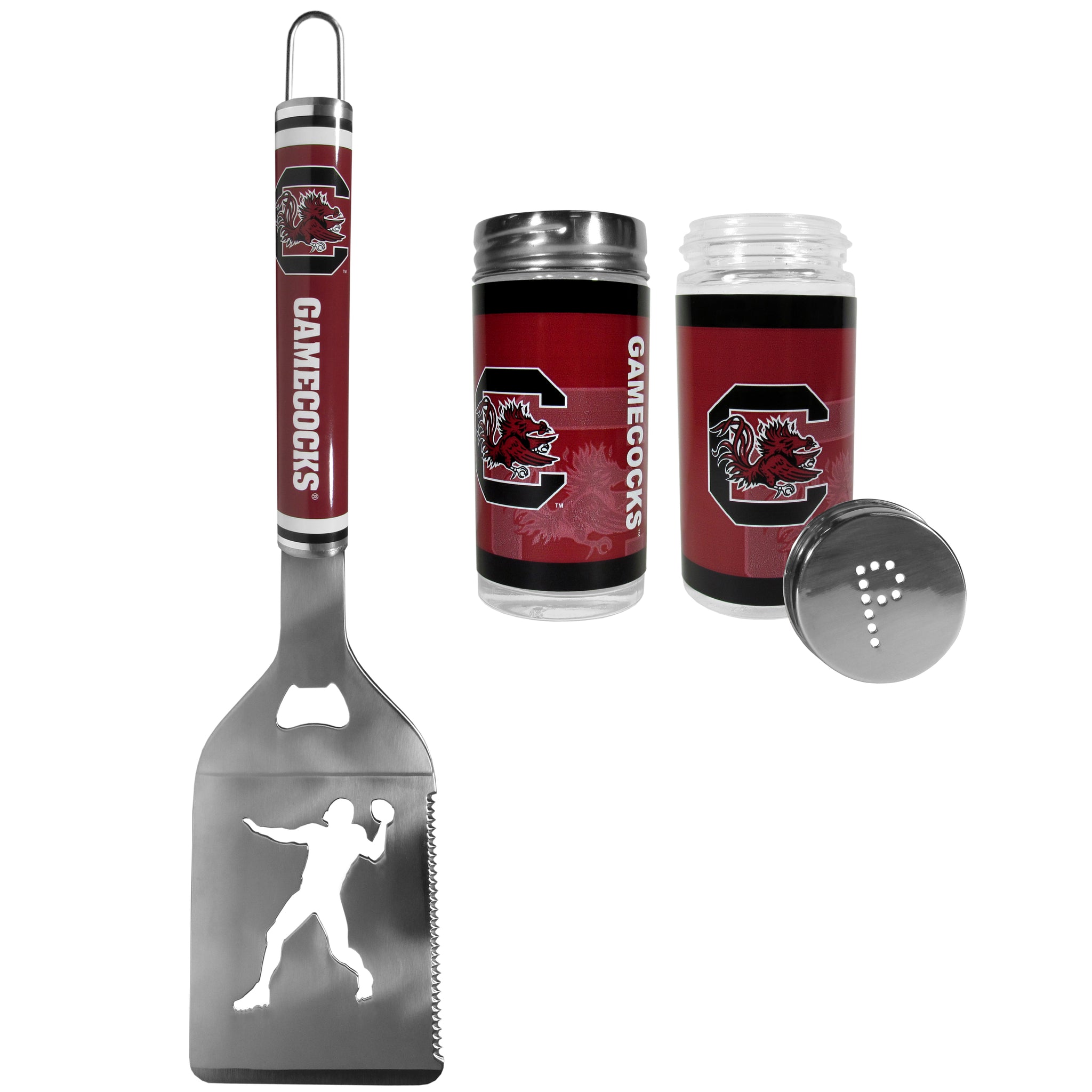 S. Carolina Gamecocks Steel Logo Spatula w/Shakers