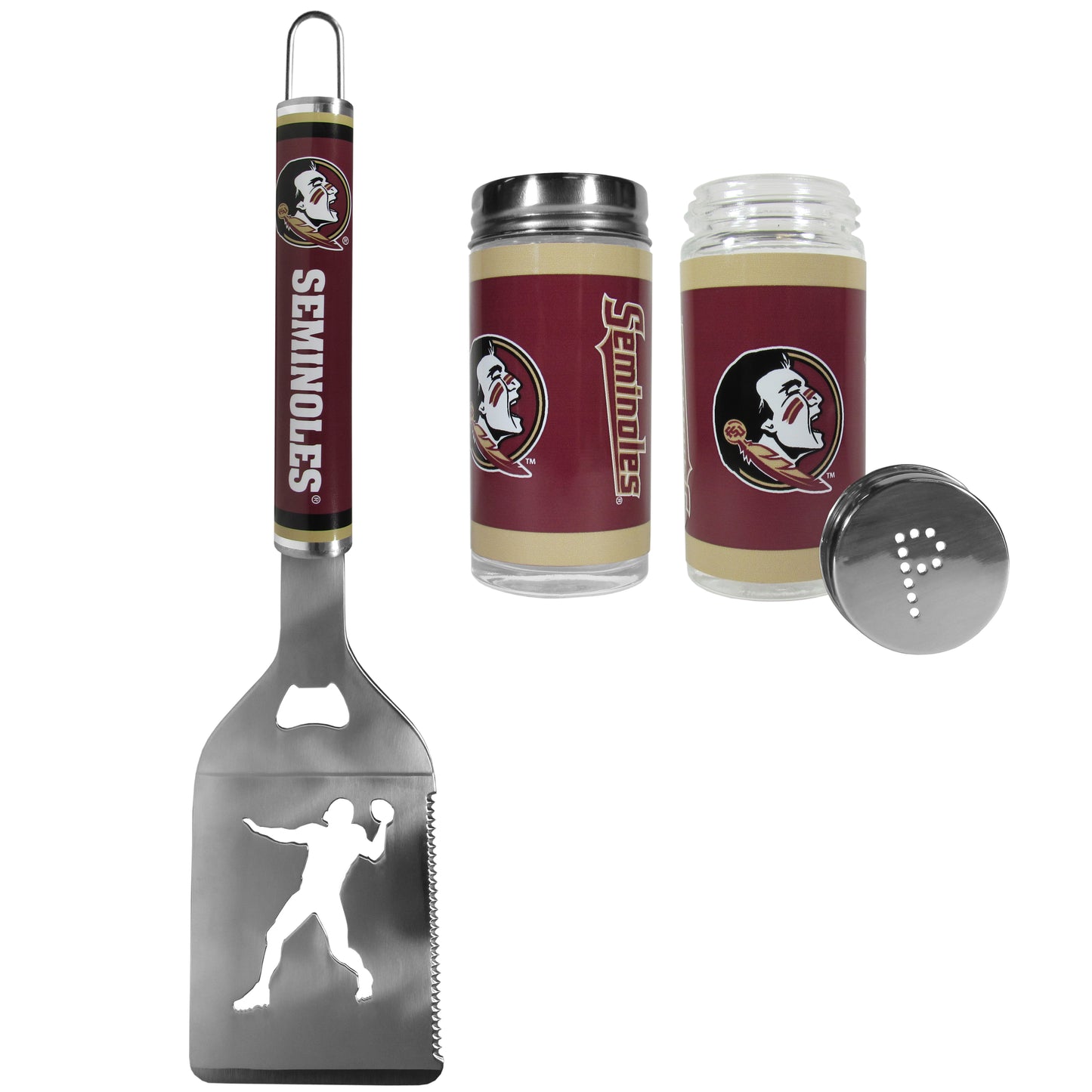Florida St. Seminoles Steel Logo Spatula w/Shakers