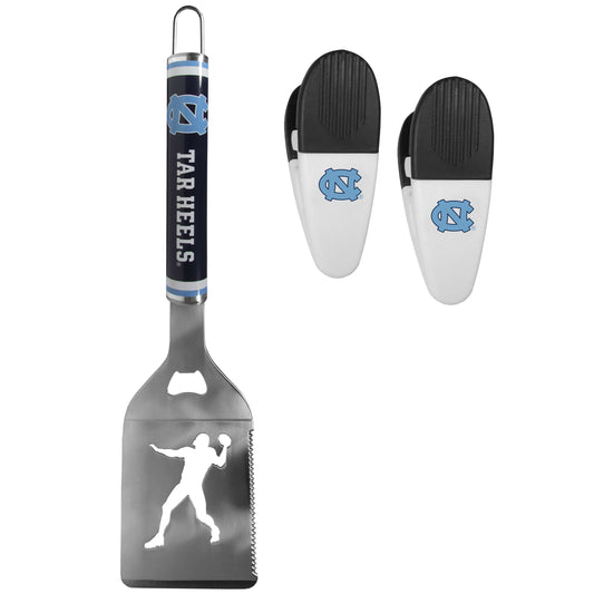 N. Carolina Tar Heels Steel Logo Spatula w/Chip Clips - N. Carolina Tar Heels - Flyclothing LLC