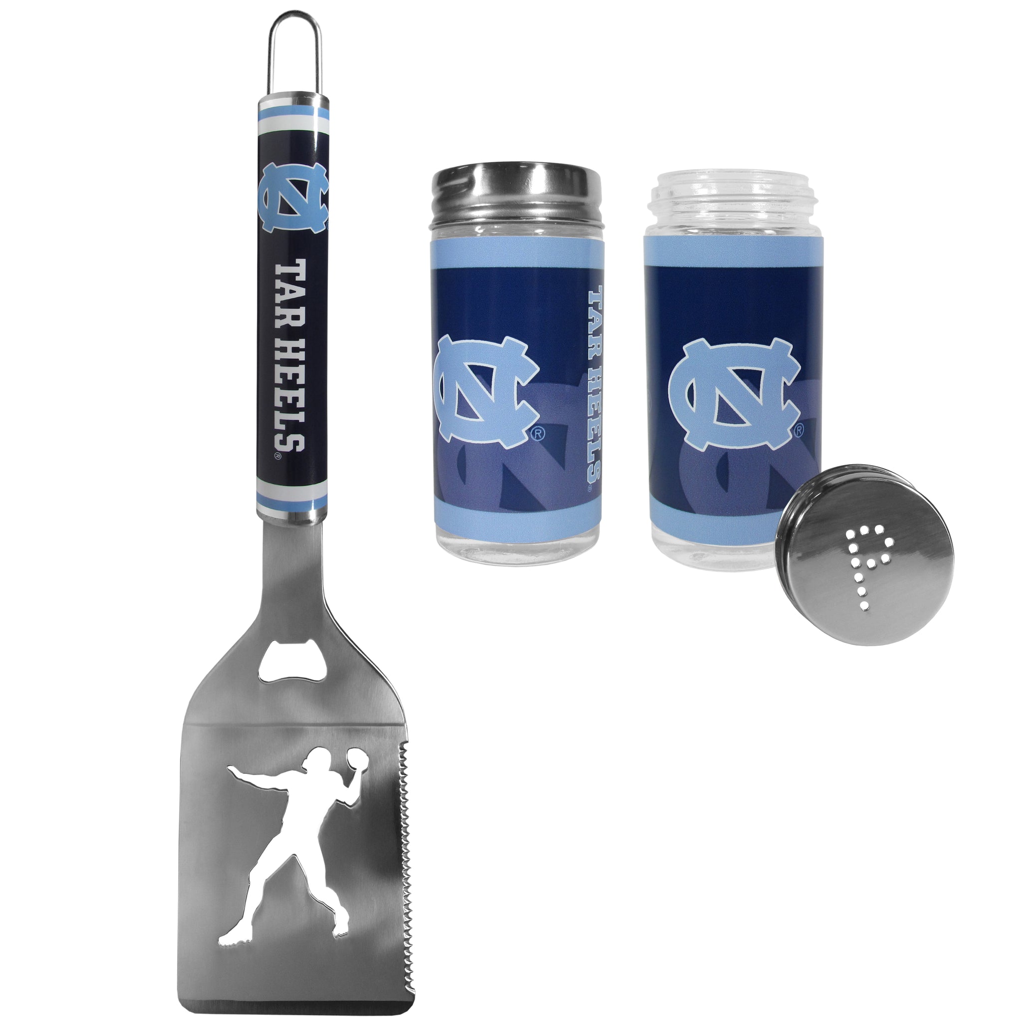 N. Carolina Tar Heels Steel Logo Spatula w/Shakers