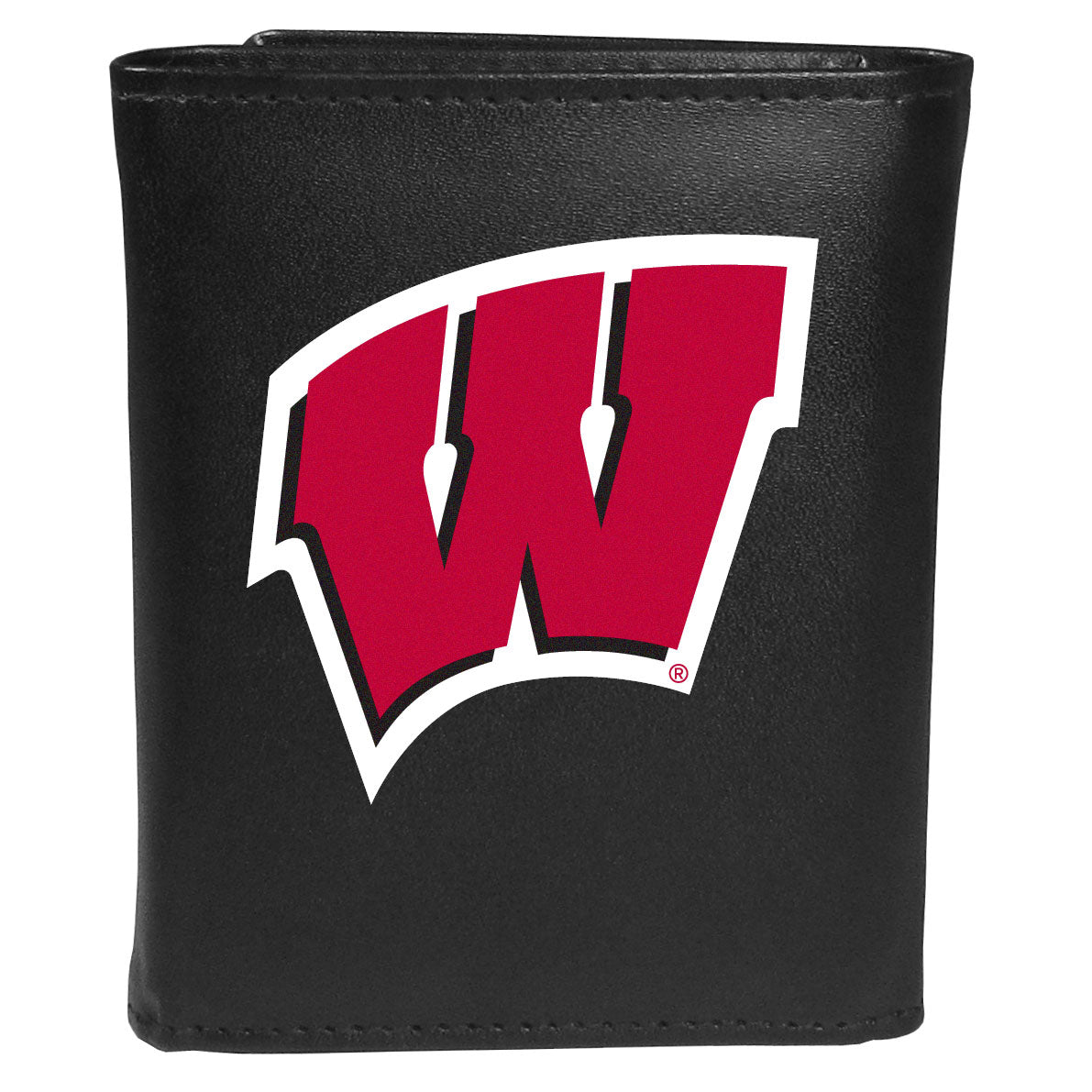 Wisconsin Badgers Leather Tri-fold Wallet, Large Logo