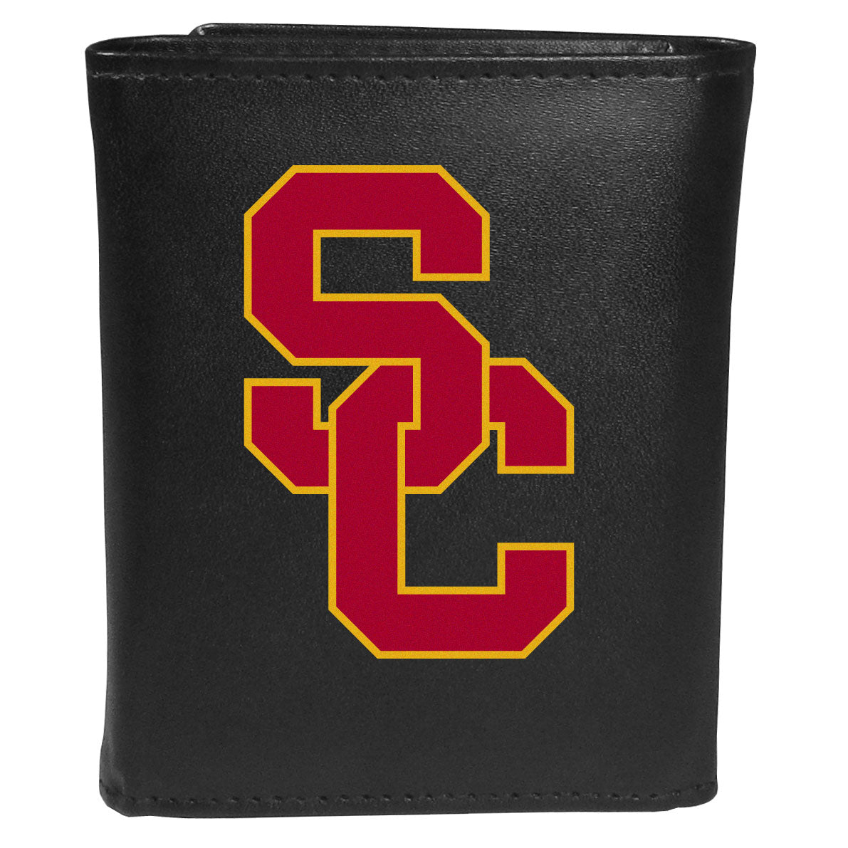 USC Trojans Leather Tri-fold Wallet, Large Logo
