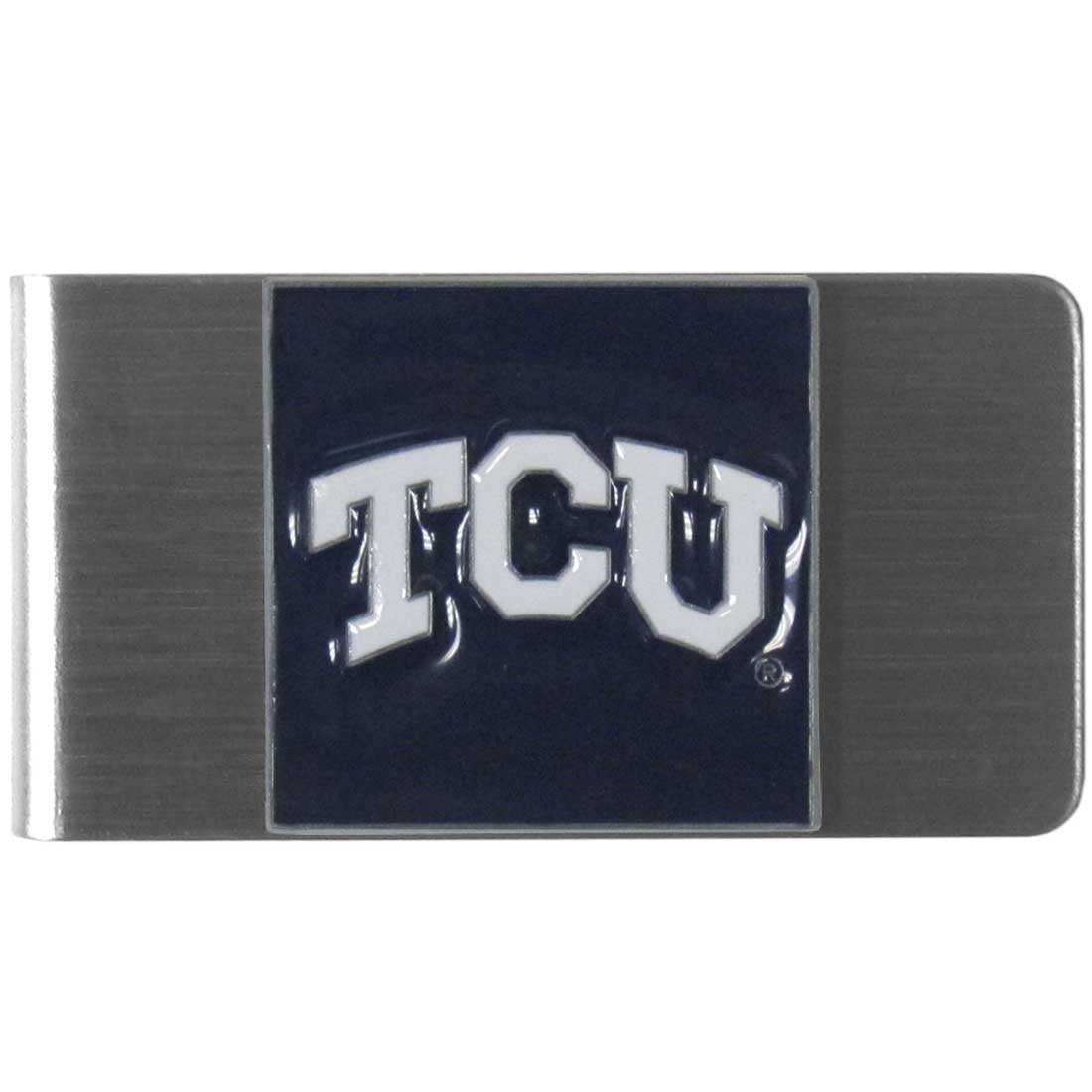 TCU Horned Frogs Steel Money Clip - TCU Horned Frogs - Flyclothing LLC