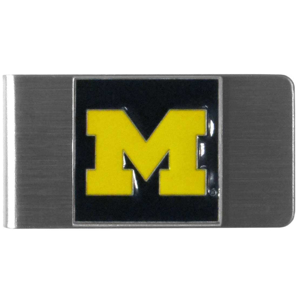 Michigan Wolverines Steel Money Clip