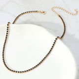 Rhinestone Pave Choker Necklace - Madeline Love - Flyclothing LLC