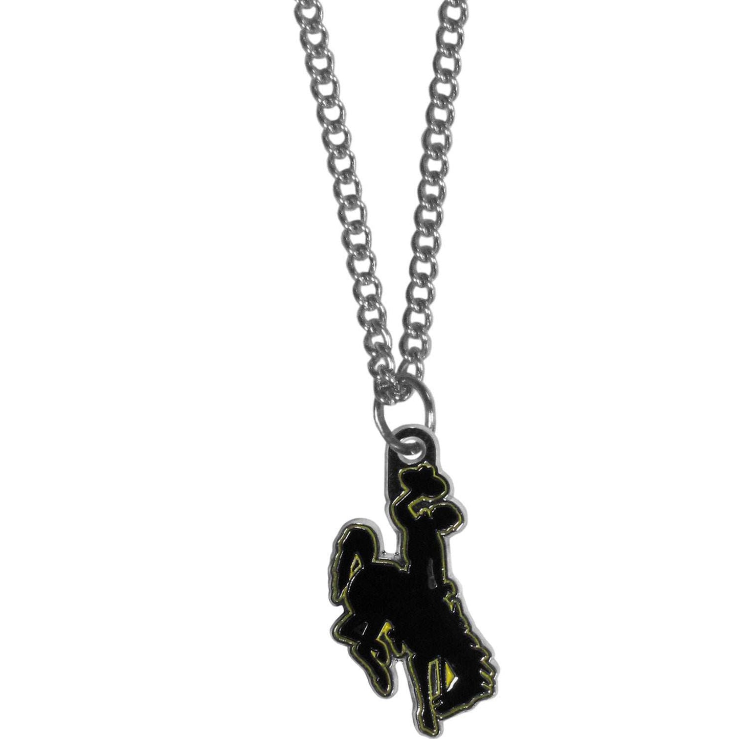 Wyoming Cowboy Chain Necklace with Small Charm - Wyoming Cowboy - Flyclothing LLC