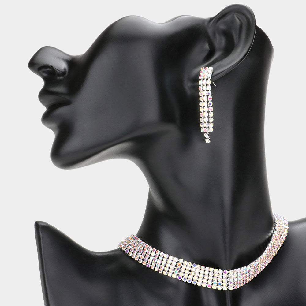 Rhinestone Pave Necklace - Madeline Love - Flyclothing LLC