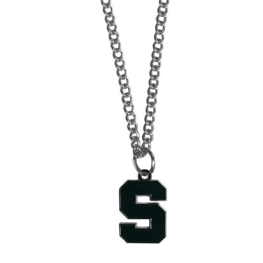Michigan St. Spartans Chain Necklace with Small Charm - Michigan St. Spartans - Flyclothing LLC