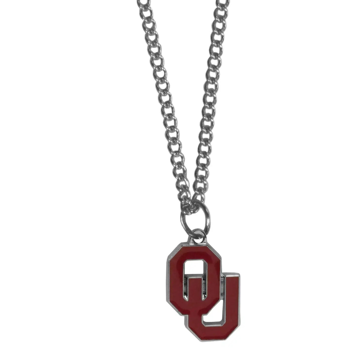 Oklahoma Sooners Chain Necklace with Small Charm - Oklahoma Sooners - Flyclothing LLC