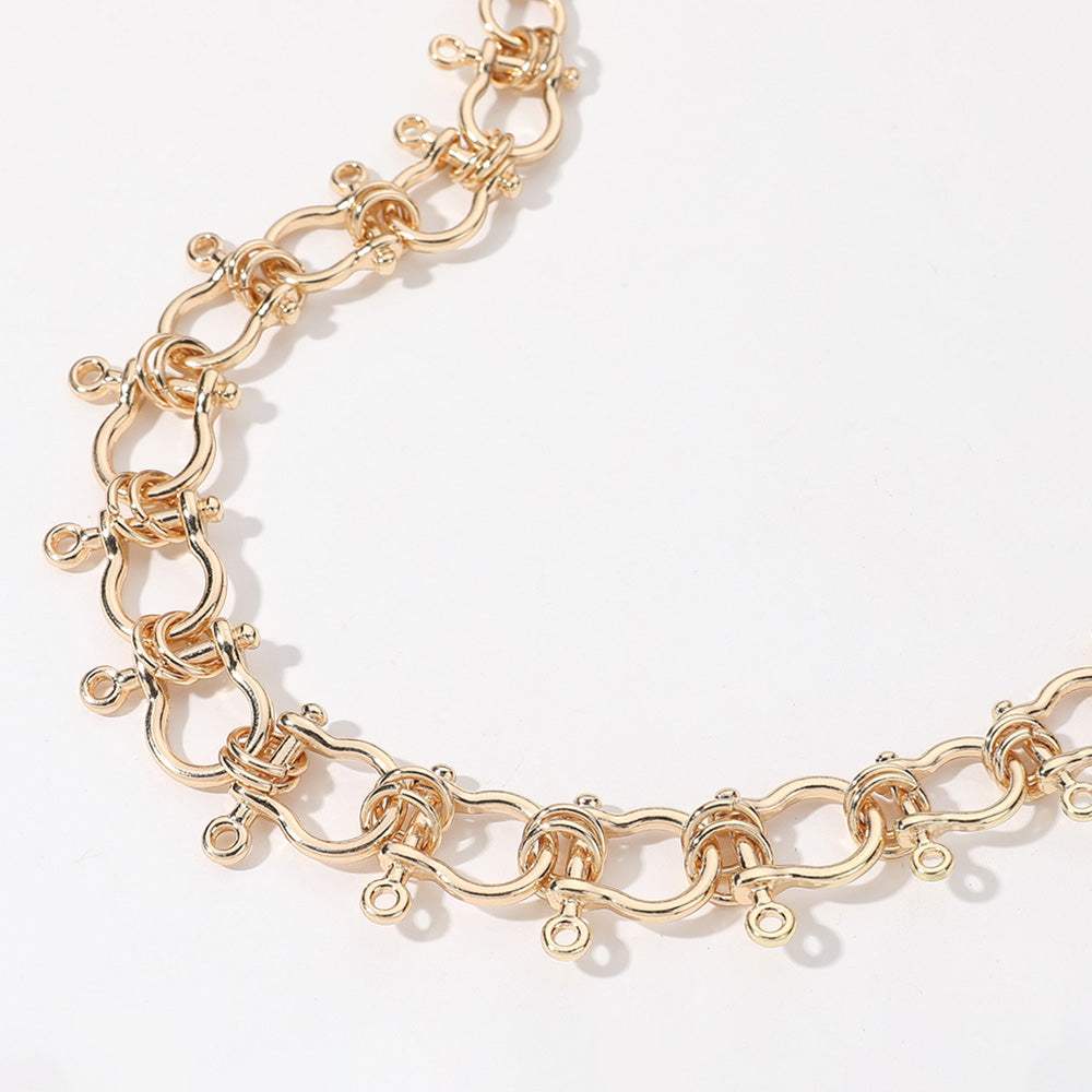 Hardware Chain Choker Necklace - Madeline Love - Flyclothing LLC