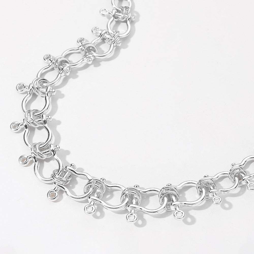 Hardware Chain Choker Necklace - Madeline Love - Flyclothing LLC
