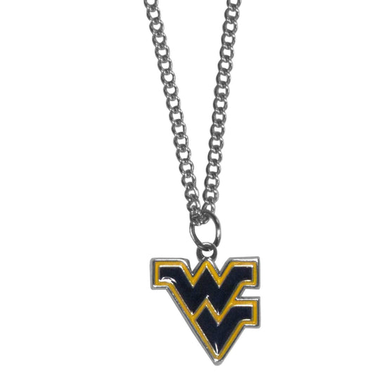 W. Virginia Mountaineers Chain Necklace with Small Charm - W. Virginia Mountaineers - Flyclothing LLC