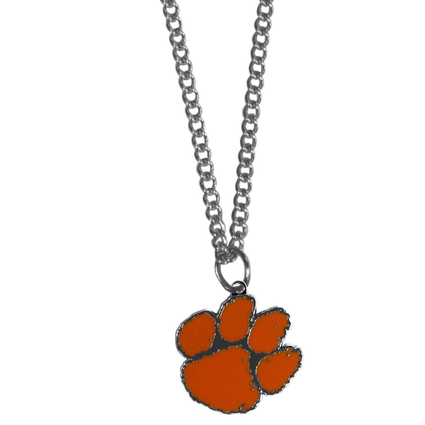 Clemson Tigers Chain Necklace with Small Charm - Clemson Tigers - Flyclothing LLC