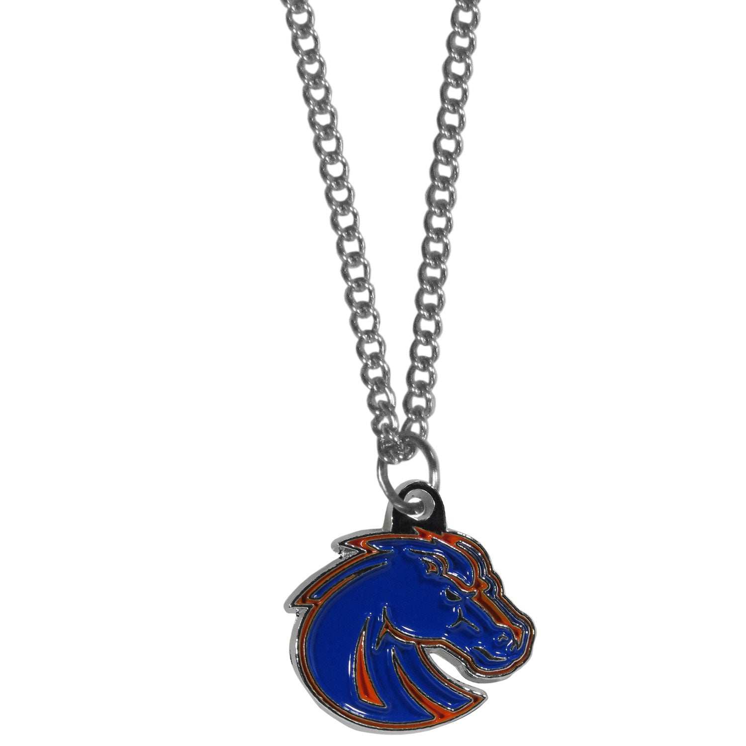 Boise St. Broncos Chain Necklace with Small Charm - Boise St. Broncos - Flyclothing LLC