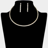 Rhinestone Evening Choker Necklace - Madeline Love - Flyclothing LLC