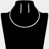 Rhinestone Evening Choker Necklace - Madeline Love - Flyclothing LLC