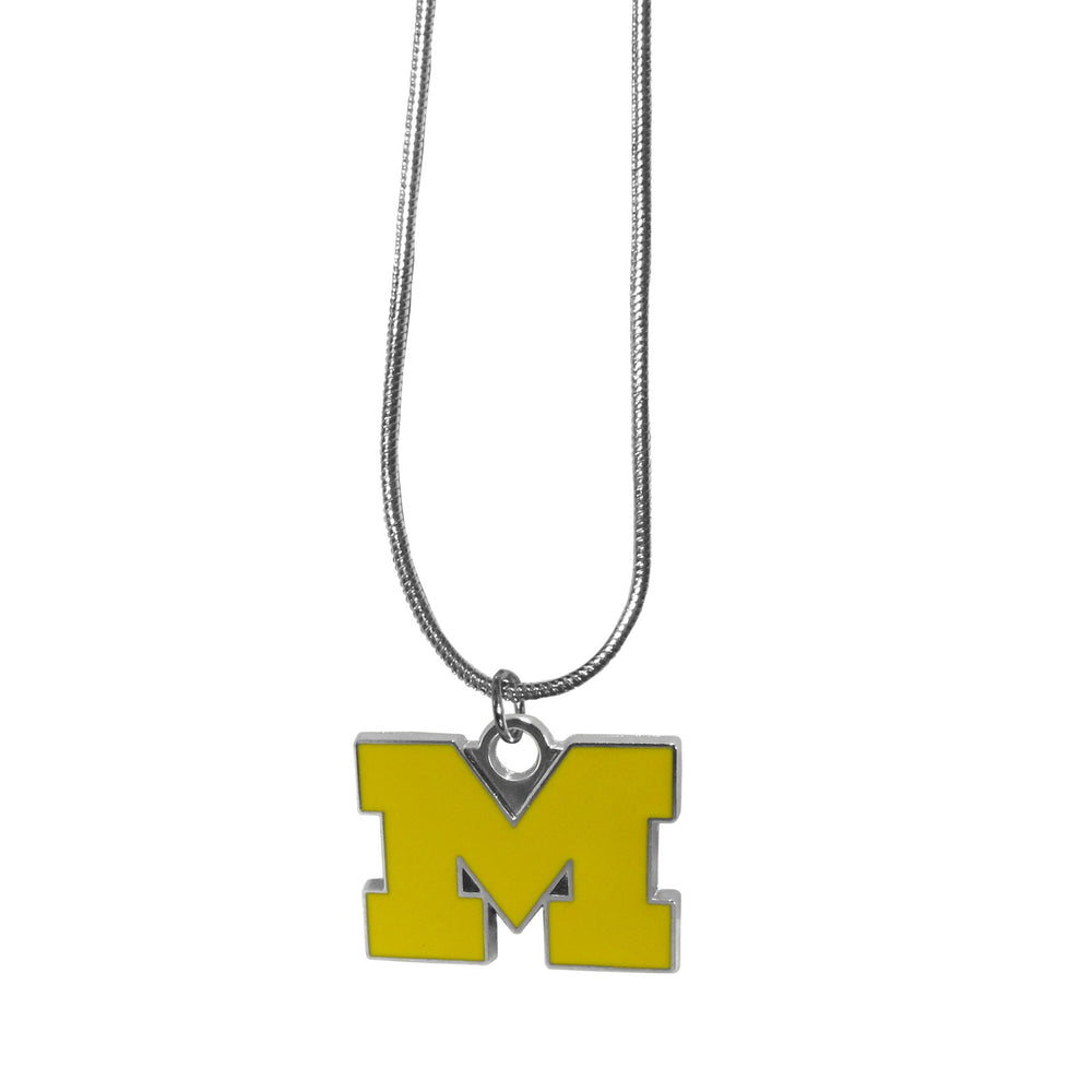 Michigan Wolverines Snake Chain Necklace - Michigan Wolverines