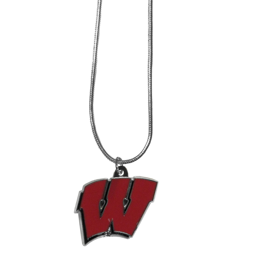 Wisconsin Badgers Snake Chain Necklace - Wisconsin Badgers