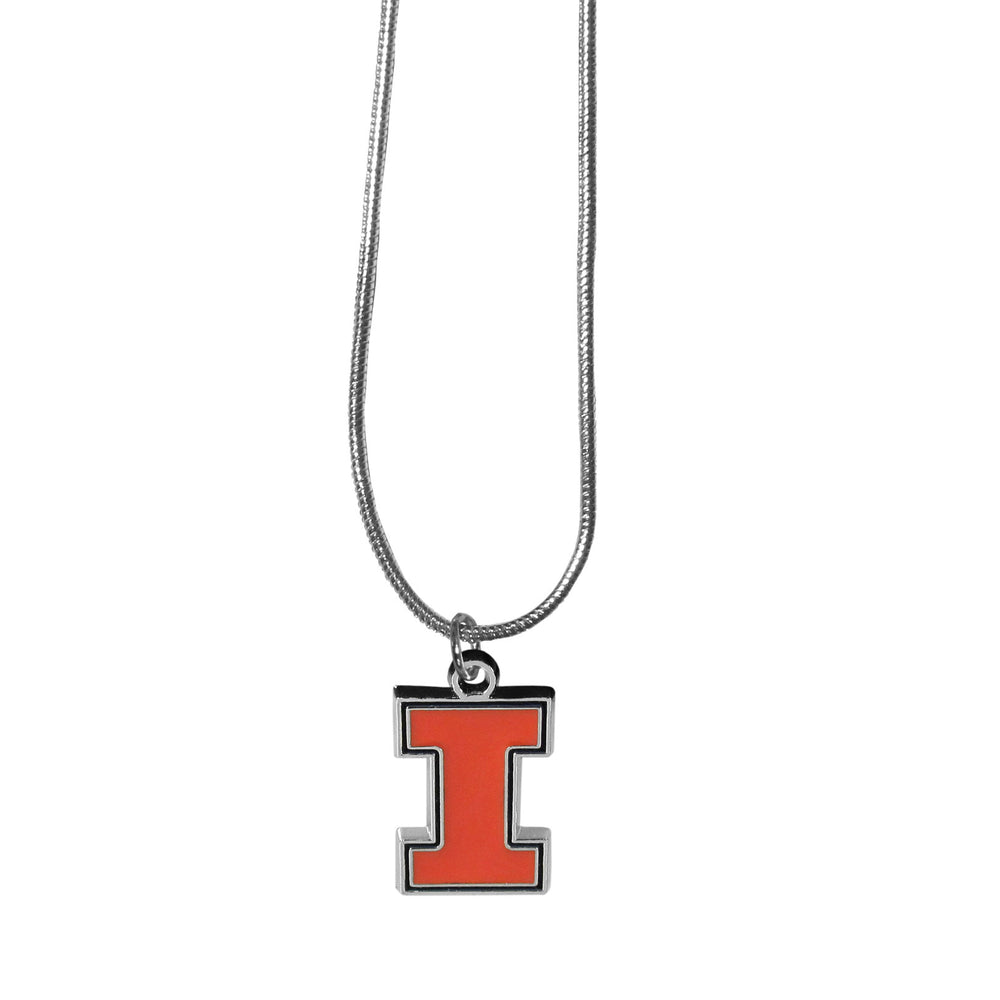 Illinois Fighting Illini Snake Chain Necklace - Illinois Fighting Illini