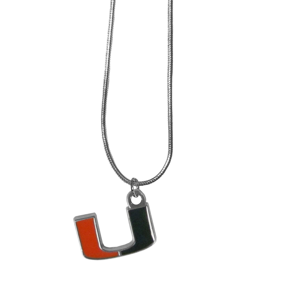 Miami Hurricanes Snake Chain Necklace